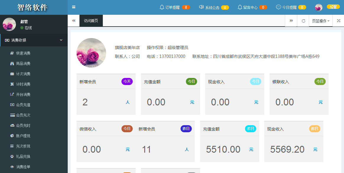 連鎖店會員管理系統(tǒng)